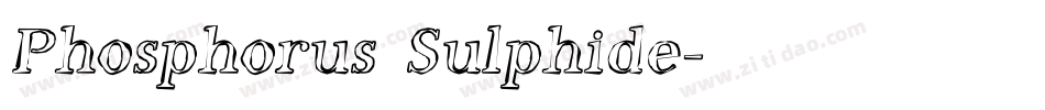 Phosphorus Sulphide字体转换